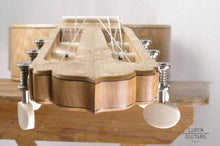 Ladda upp bild till gallerivisning, Birds eye maple classical guitar headstock front view