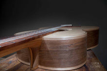 Ladda upp bild till gallerivisning, Walnut classical guitar diagonal view