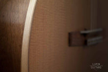 Ladda upp bild till gallerivisning, Walnut classical guitar body diagonal view