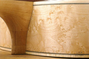 Birds eye maple neck to body connection classical guitar