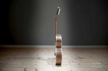 Load image into Gallery viewer, Walnut classical guitar side view
