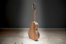 Load image into Gallery viewer, Walnut classical guitar back side view
