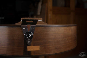 Steel string bottom view tailpiece